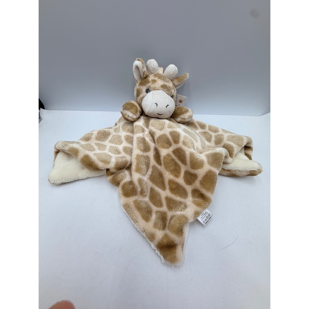 Oobles Giraffe Security Blanket Kids Tan NWT Plush Lovey Fleece Snuggler